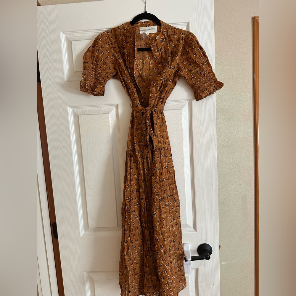 Prairie button up dress Daughters of India